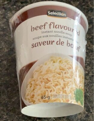Soupe au nouille instantanées saveur de boeuf