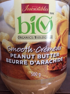 Bio organics/biologique - smooth peanut butter/beurre d'arachide crémeux