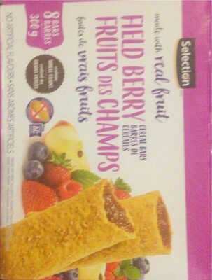 Barres de céréales Fruits des champs