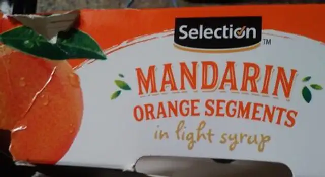 Section de mandarines