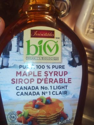 Sirop d erable front packaging