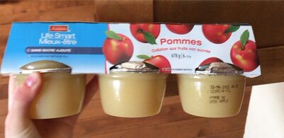Compote de pomme front packaging