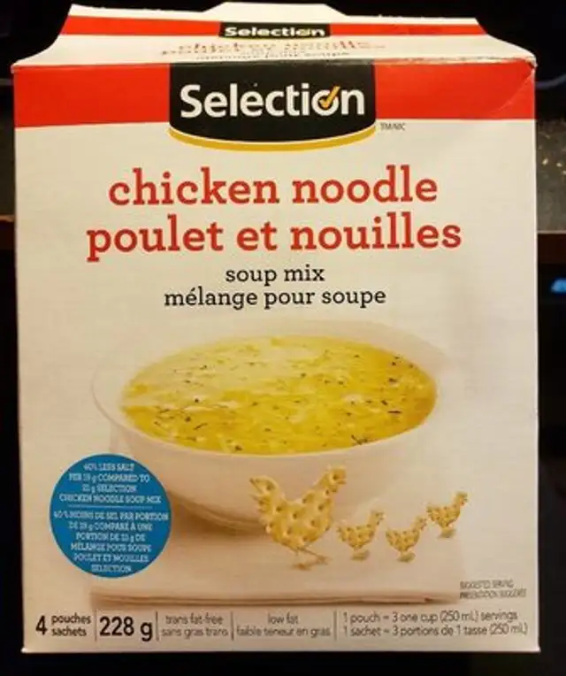 Mélange pour soupe poulet et nouilles