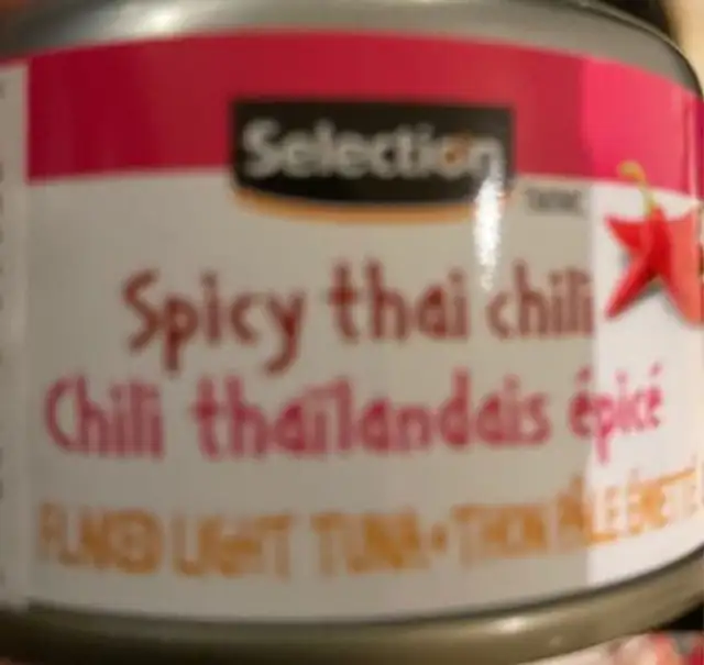 Chili thailandais epice nutrition facts table