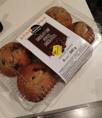 Muffins pépites chocolatées