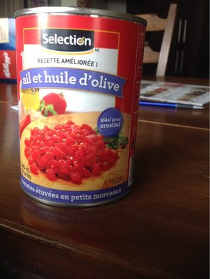 Tomates étuvées en petits morceaux