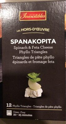 Spanakopita front packaging