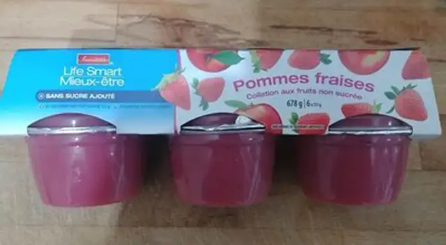 Compote pomme fraise