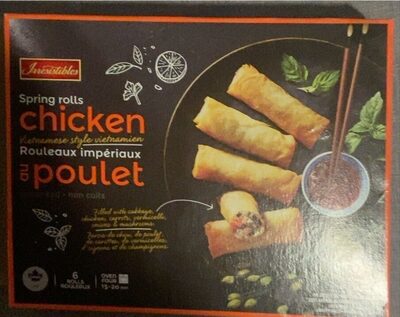 Chicken Spring Rolls front packaging