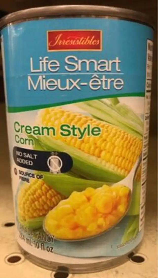 Creamy style corn