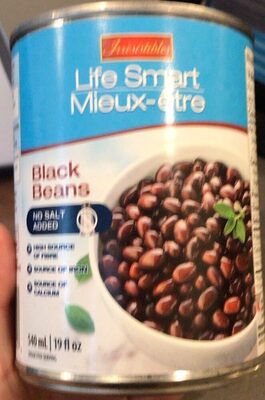 Life smart black beans 540ml can