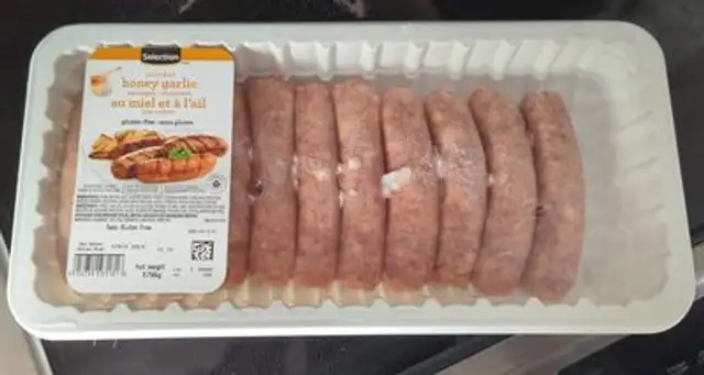 Honey and garlic sausages