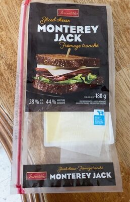 Monterey Jack Sliced Cheese front packaging