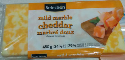 cheddar marbré doux front packaging