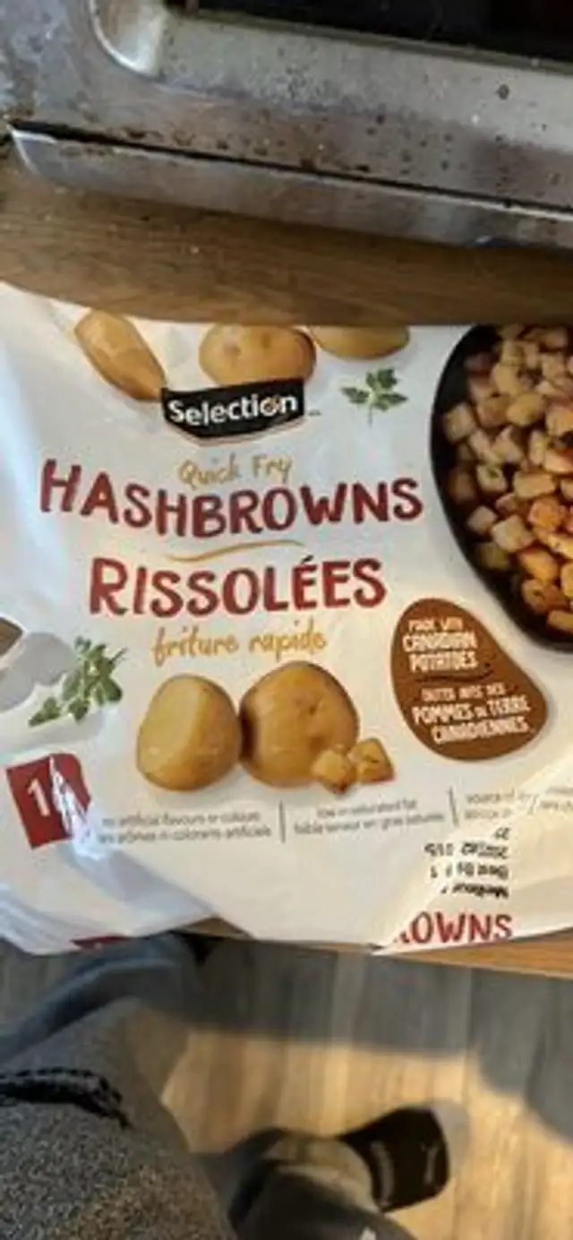 Quick Fry Hashbrowns Rissolées front packaging