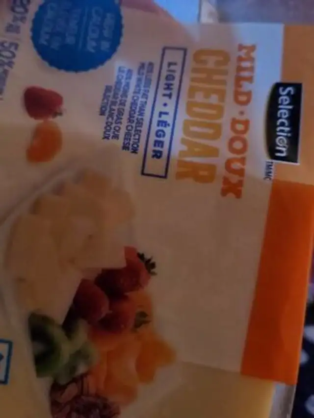 Fromage cheddar léger
