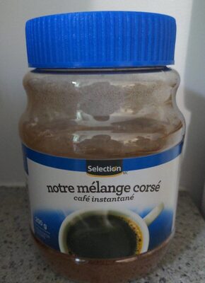 Café instantané front packaging