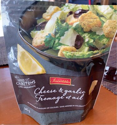 Croûtons fromage et ail front packaging