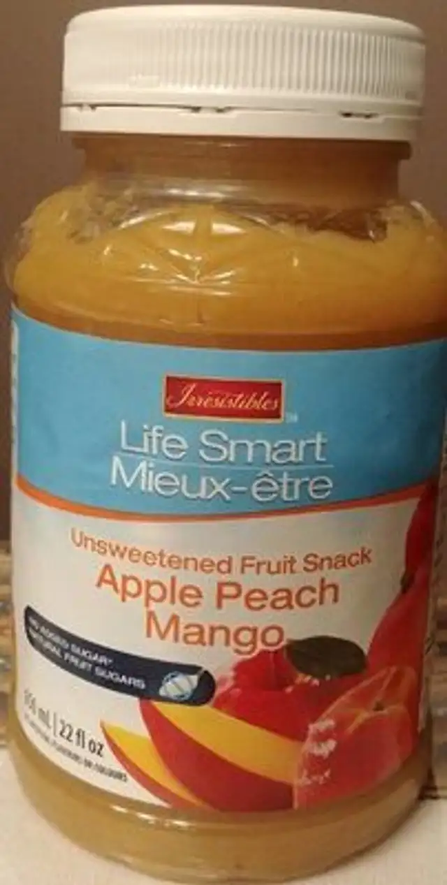 Compote pomme pêche et mangue