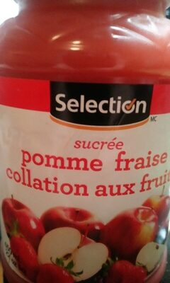 Pomme fraise collation aux fruits sucrée