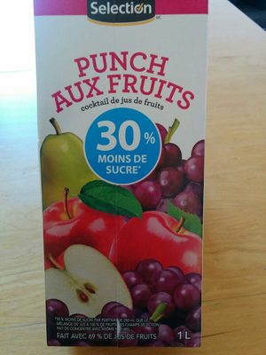 Punch aux fruits - 30% moins de sucre