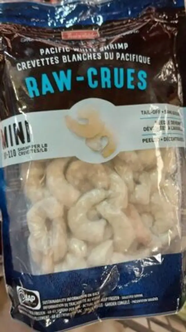 Crevettes blanches du Pacifique