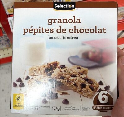 Barres tendres pepite chocolat