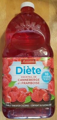 Cocktail de canneberge et framboise