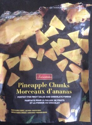 Pineapple chunks front packaging