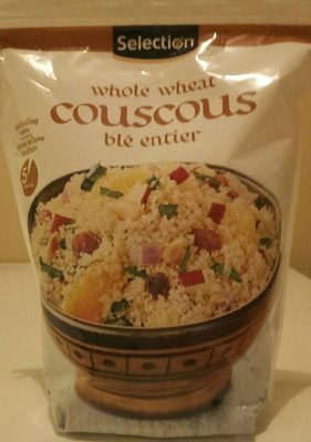 Couscous blé entier front packaging