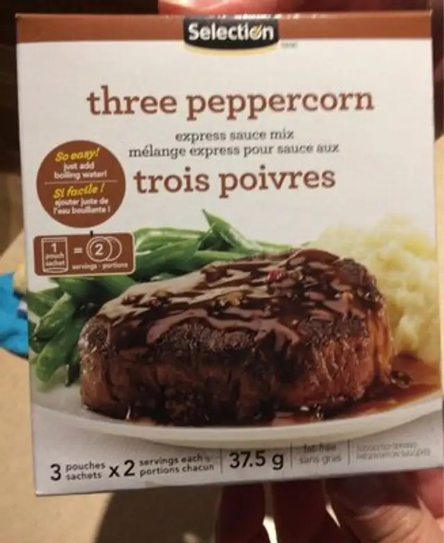 Mélange express pour sauce trois poivres