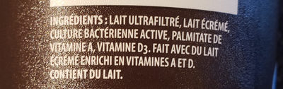 Le Grec ingredients label