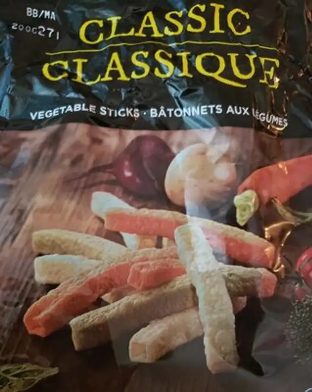 bâtonnet aux légumes classique