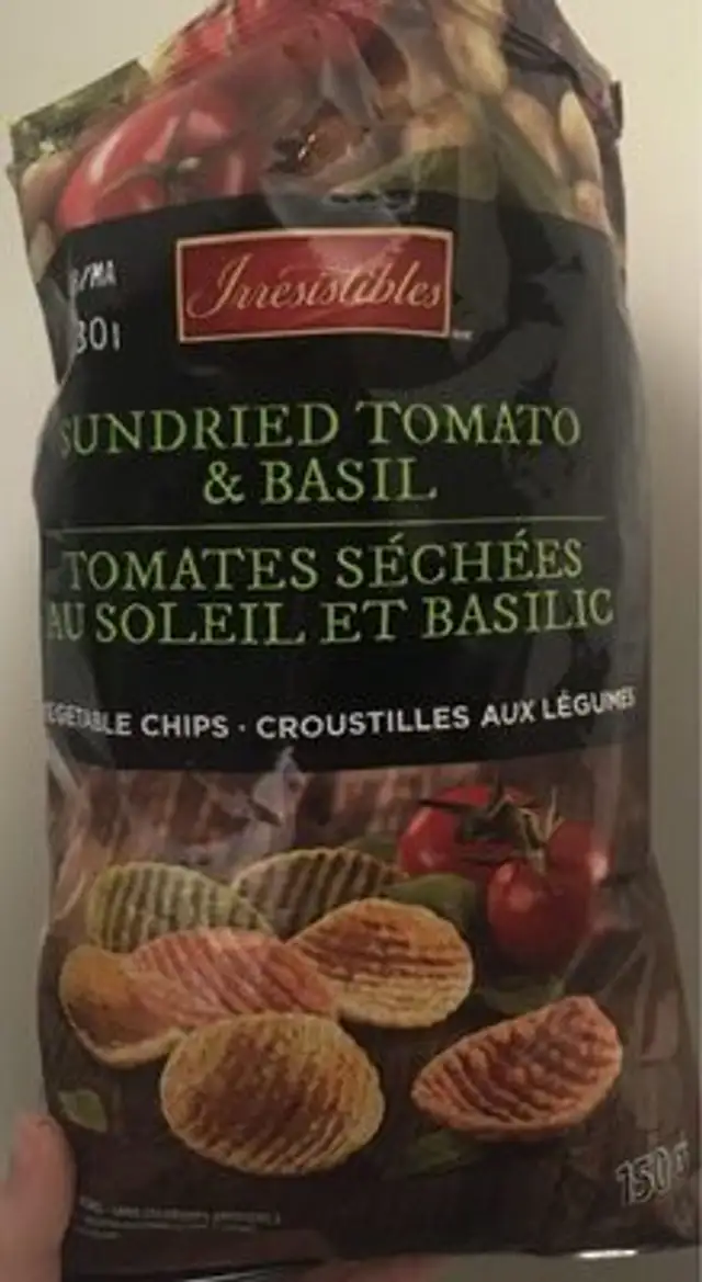 Croustilles aux legumes tomates sechees et basilic
