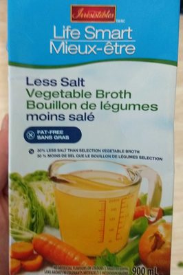 Bouillon de légumes moins salé