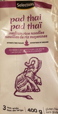 Nouille de riz Pad thaï front packaging