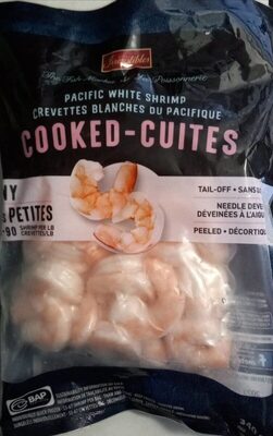 Crevettes blanches du Pacifique Cuites