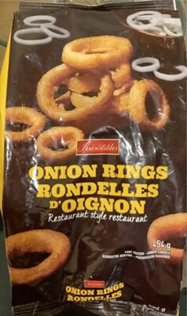 Onion rings, rondelles d’oignon