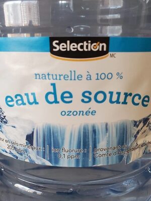 Eau de source front packaging