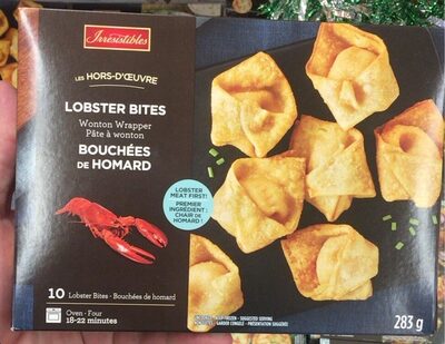 Bouchées de homard front packaging