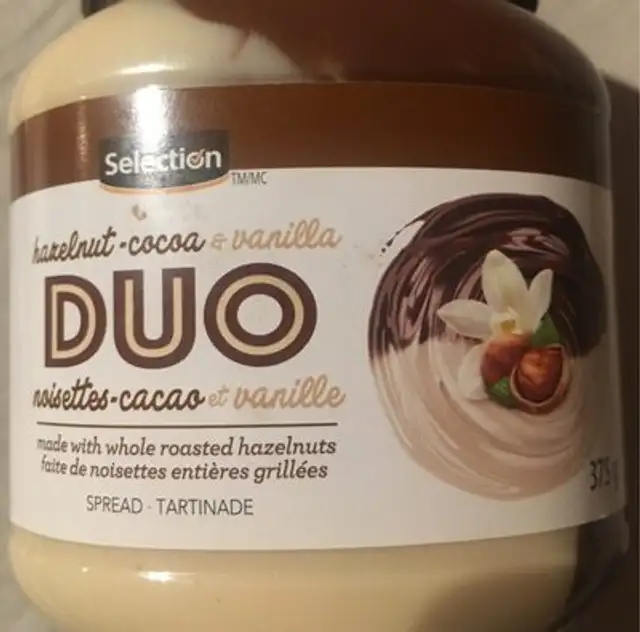 Duo noisettes cacao et vanille