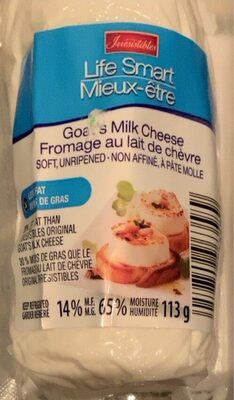 Fromage au lait de chèvre front packaging