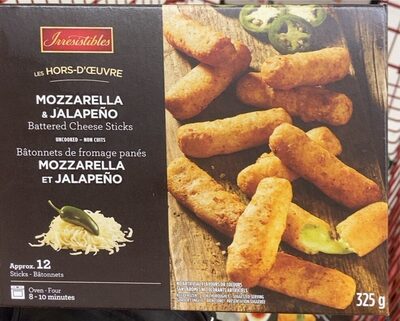Mozzarella Jalapeño Battered Cheese Sticks