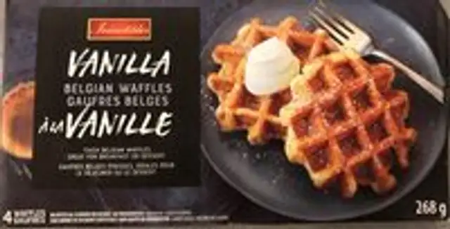 Gaufres belges a la vanille