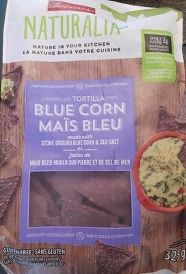 Croustilles maïs bleu