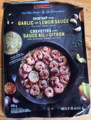Crevettes avec sauce ail et citron