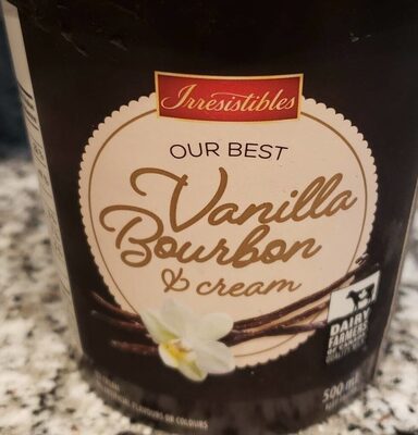 Vanilla Bourbon +Cream Ice Cream front packaging