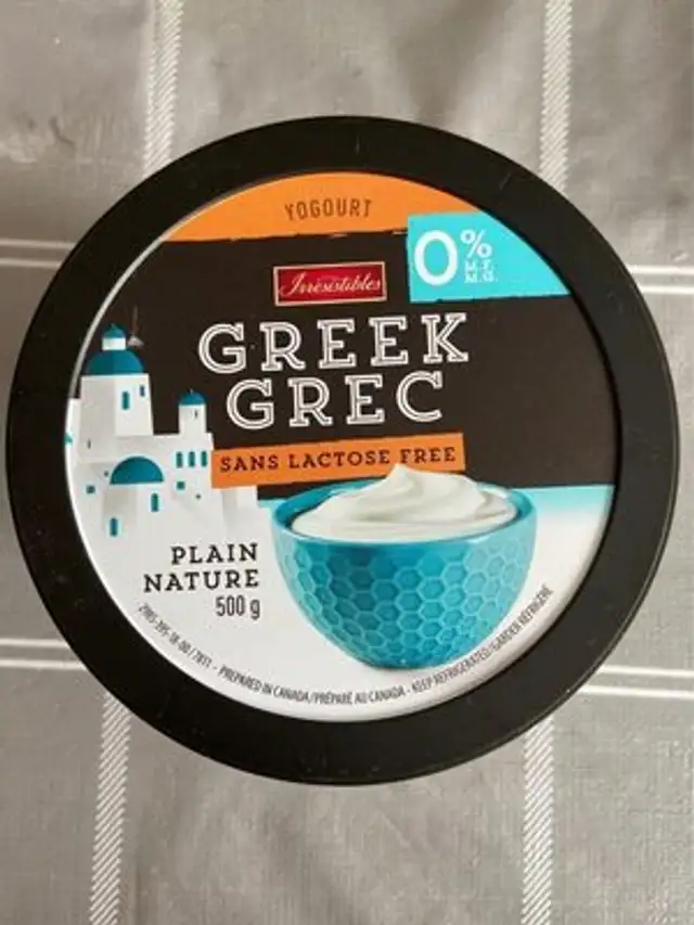 Yogourt Grec sans lactose