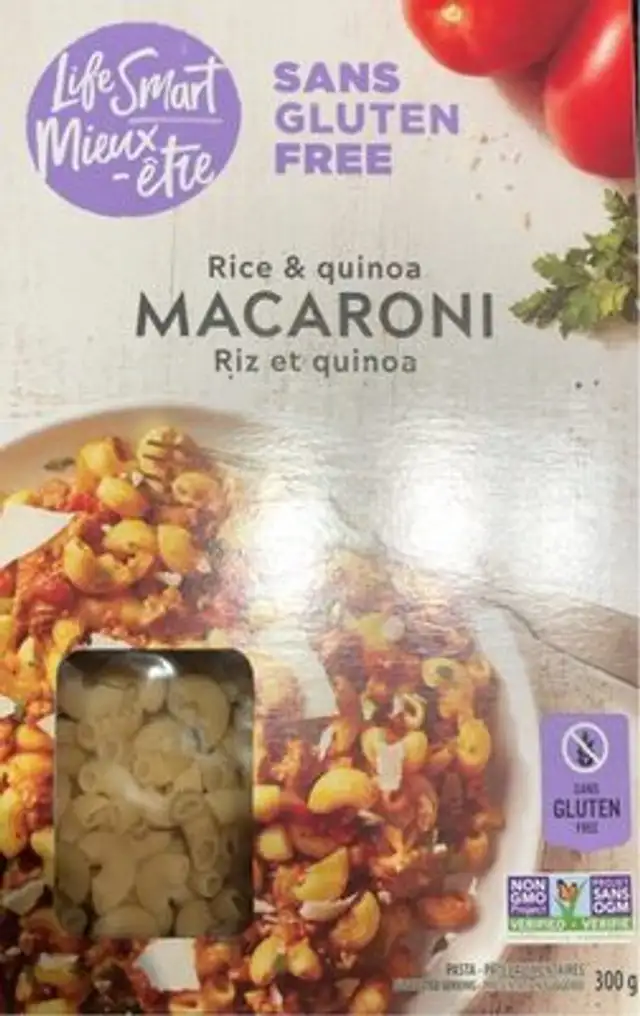 Macaroni : riz et quinoa