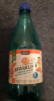 Sparkling Spring water - Grapefruit front packaging